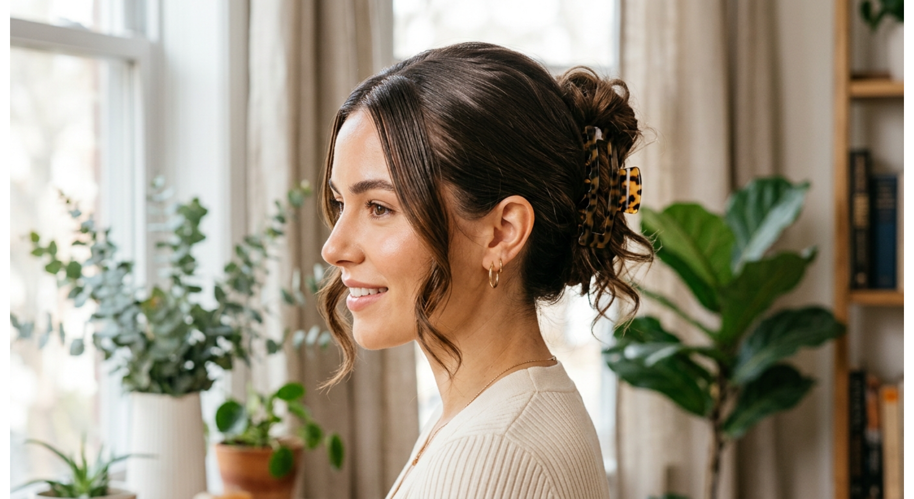 Slick Front Claw Clip Updo