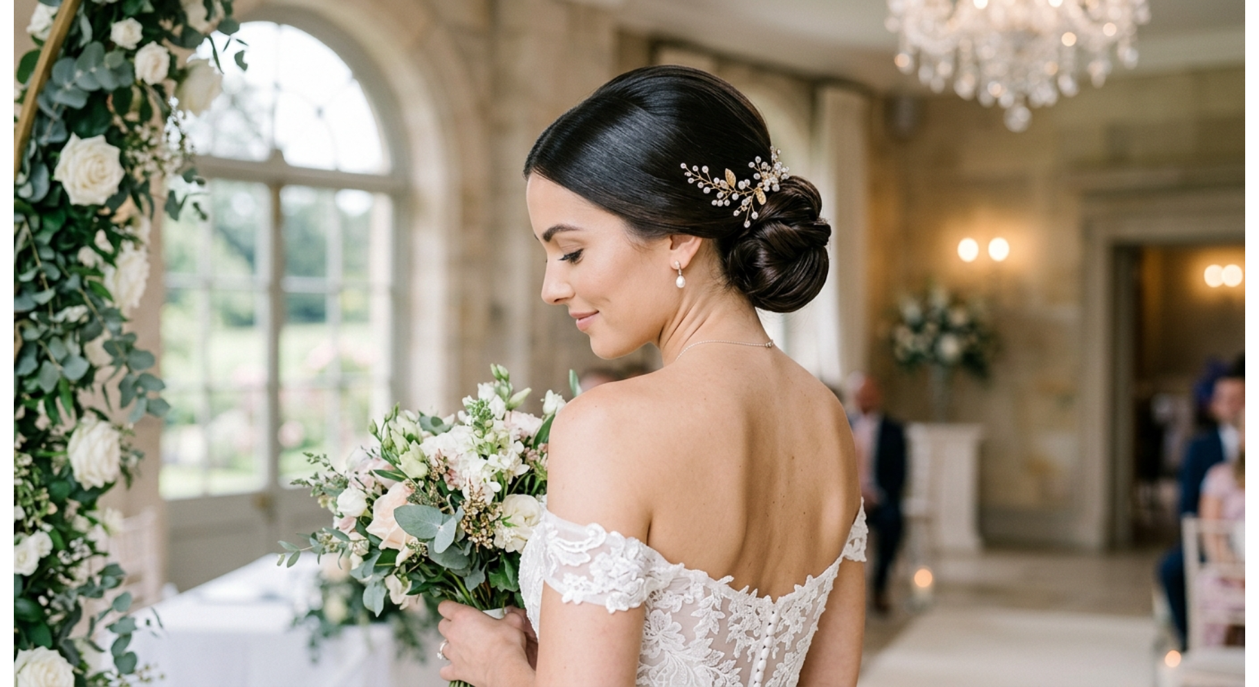 Slick Front Elegant Chignon