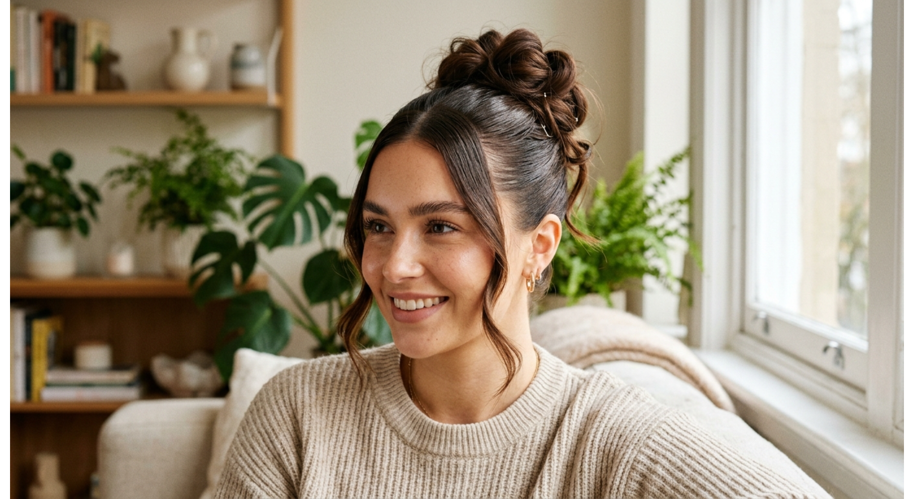Slick Front Messy Bun