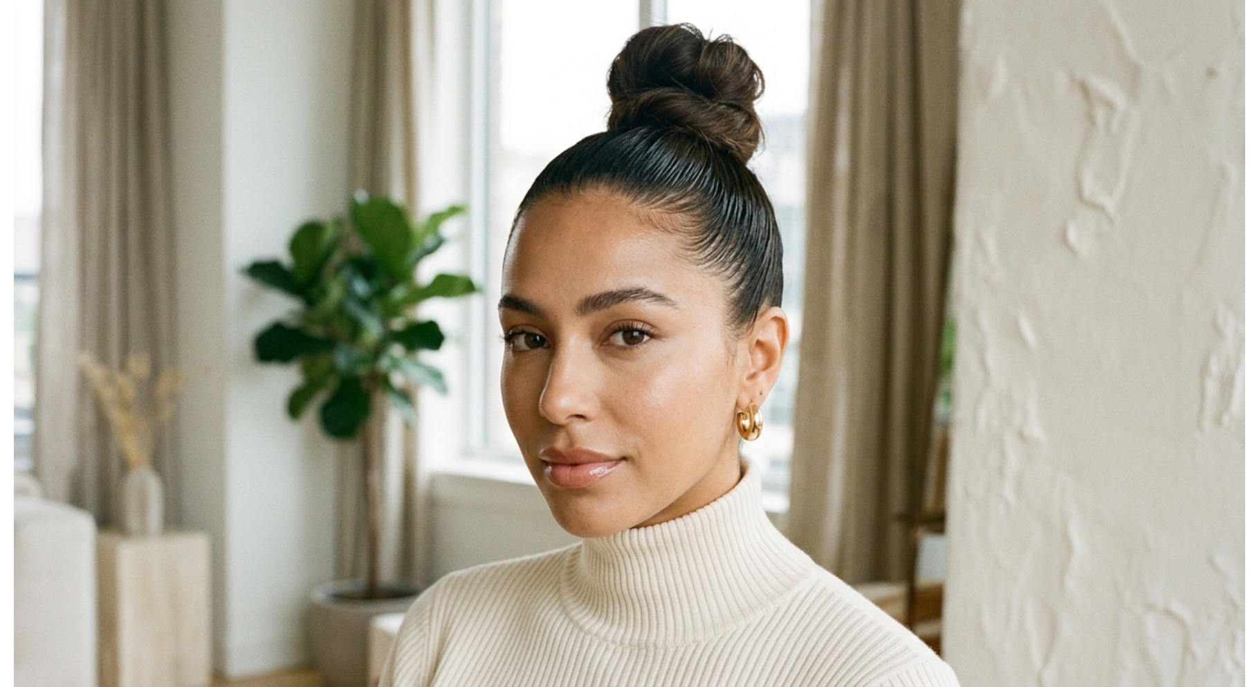 Slick Front Top Knot