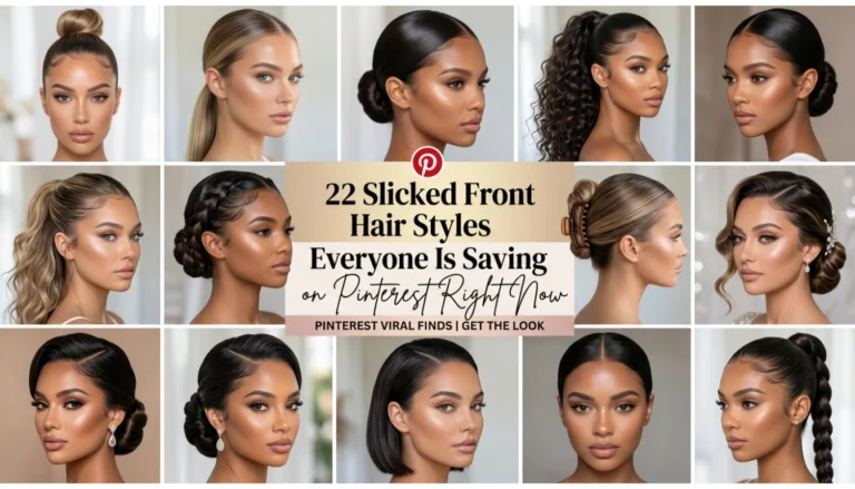 Slicked Front Hair Styles