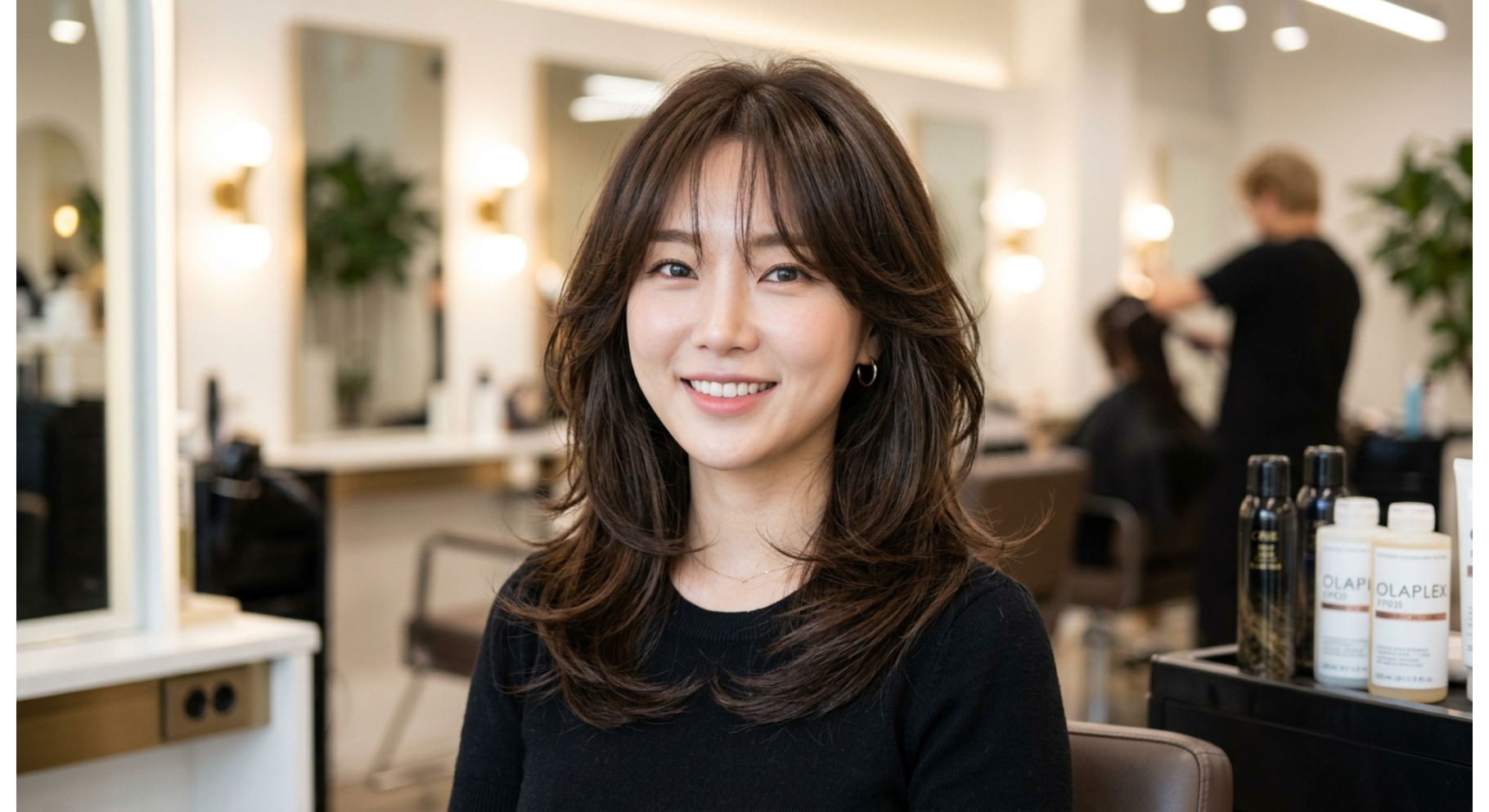 Soft Face Framing Korean Medium Layers