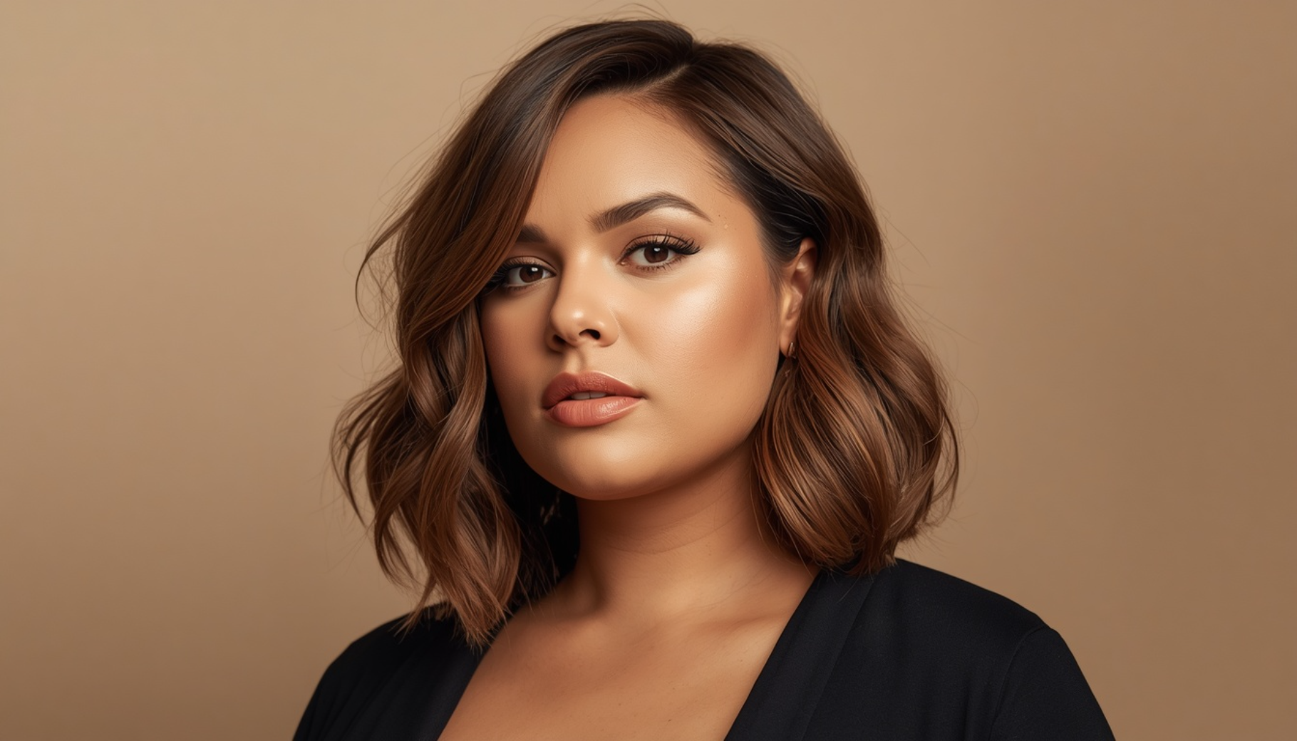 Soft Layered Chin Length Bob