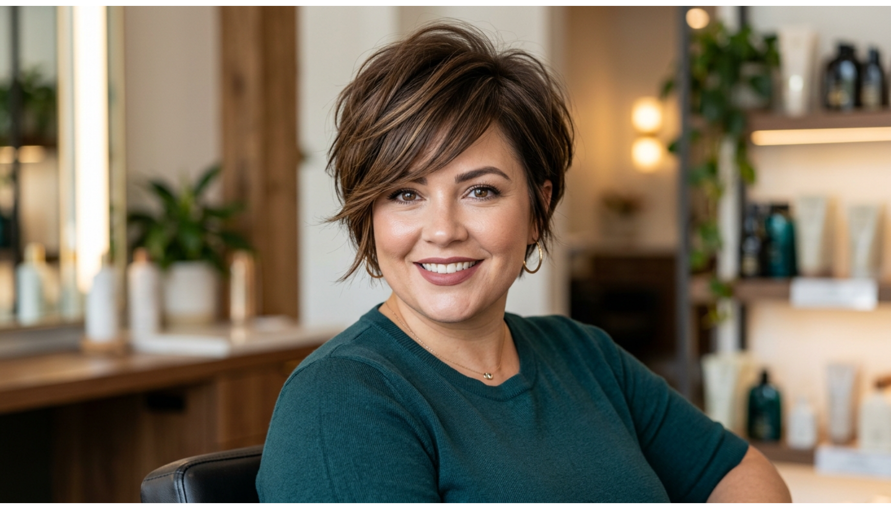 Soft Layered Pixie With Side Sweep