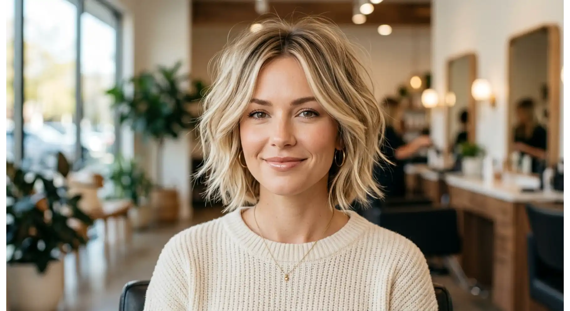 Soft Layered Shag for Fine Hair