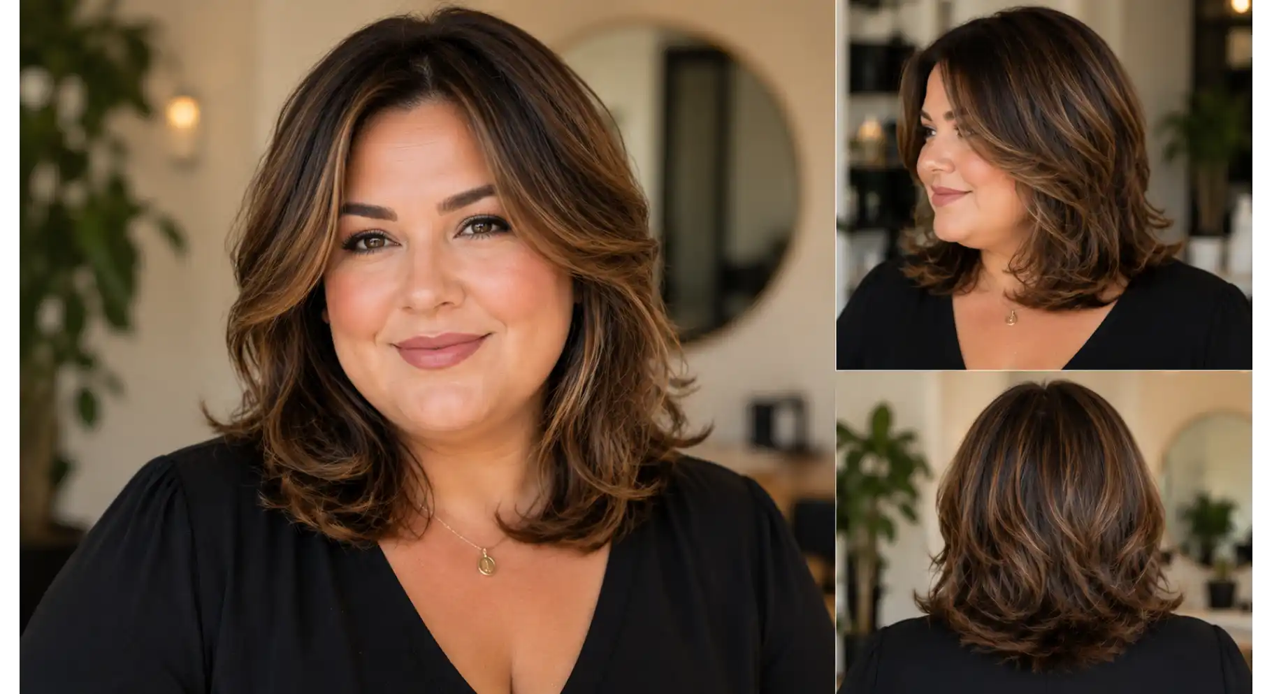 Soft Rounded Medium Cut With Natural Volume