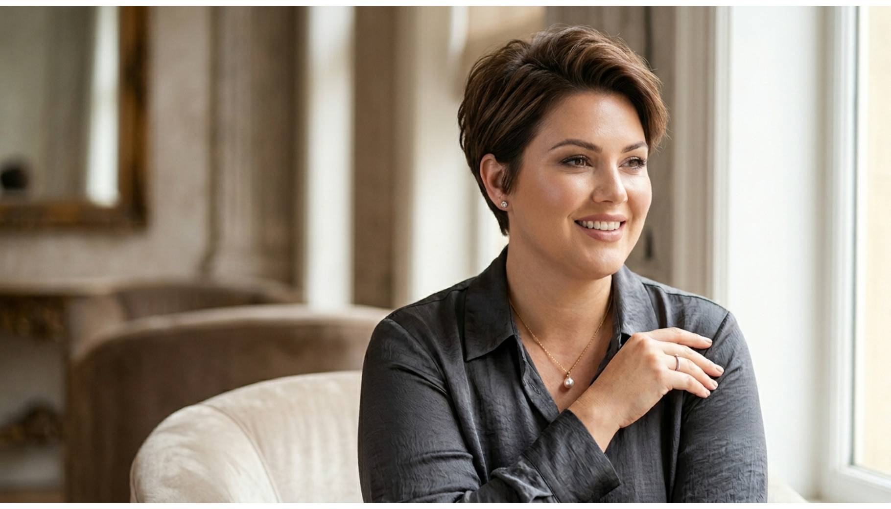 Tapered Pixie With Soft Top Layers