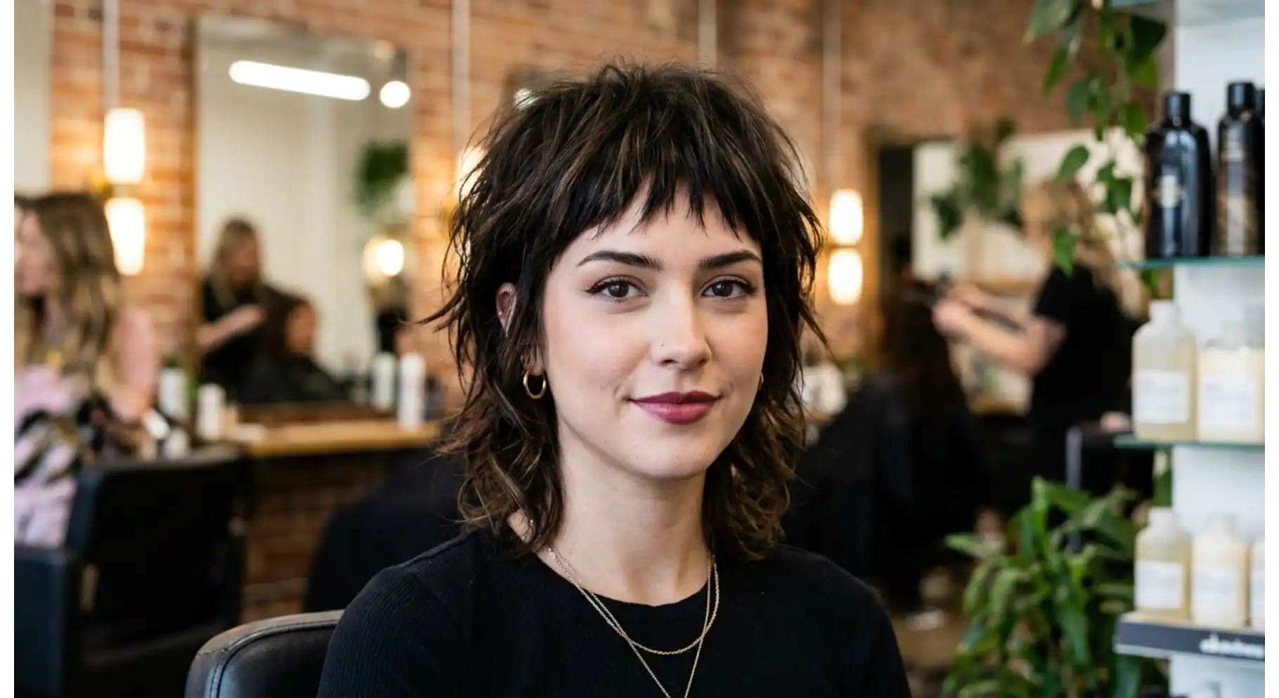 Textured Shag with Micro Bangs