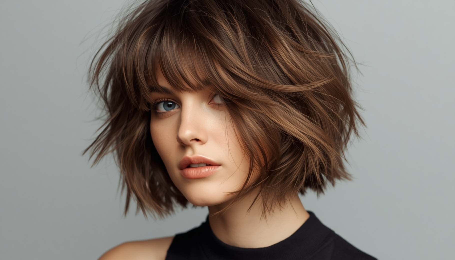 Tousled Layered Bob With Modern Texture