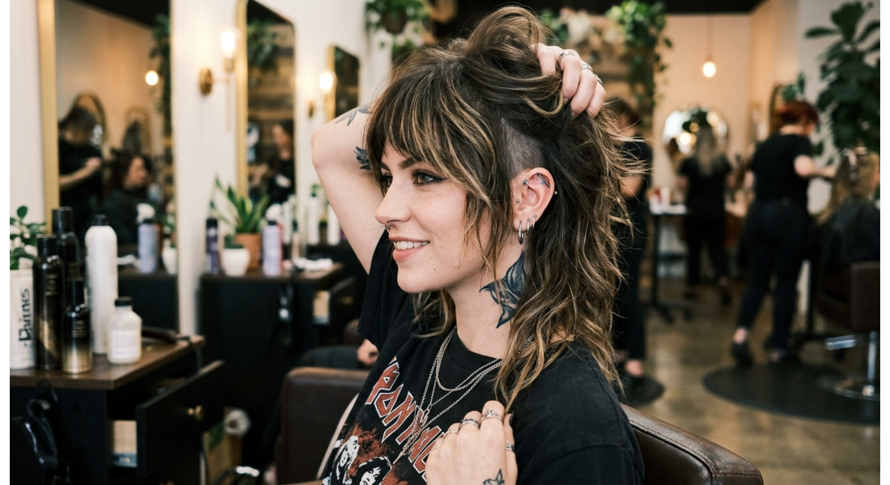 Wolf Cut With Undercut Detail