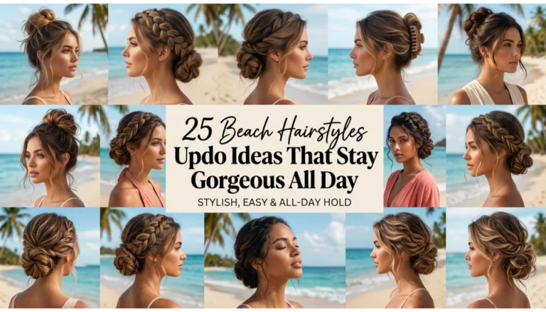 beach hairstyles updo