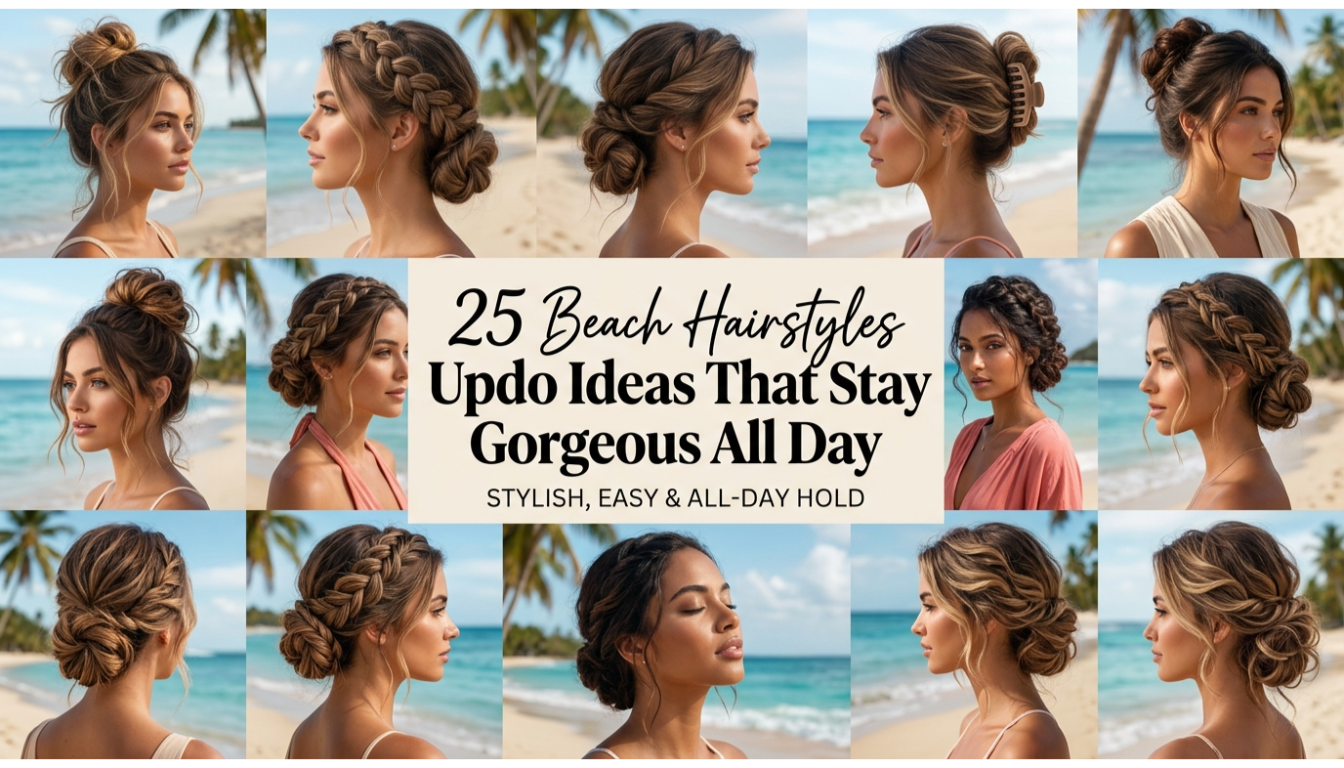 beach hairstyles updo