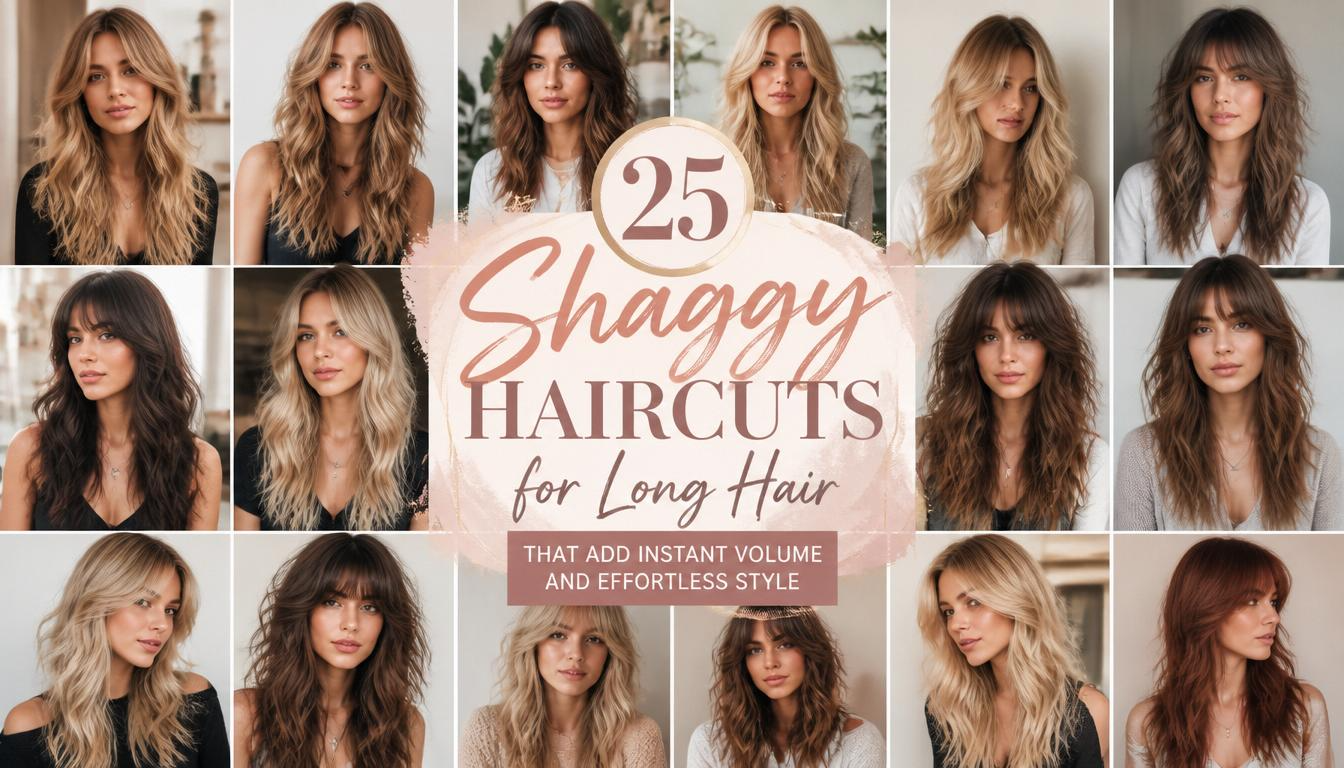 shaggy haircuts long hair