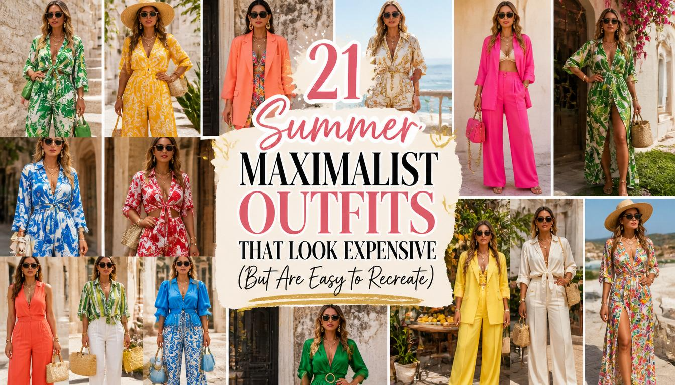 summer maximalist outfits