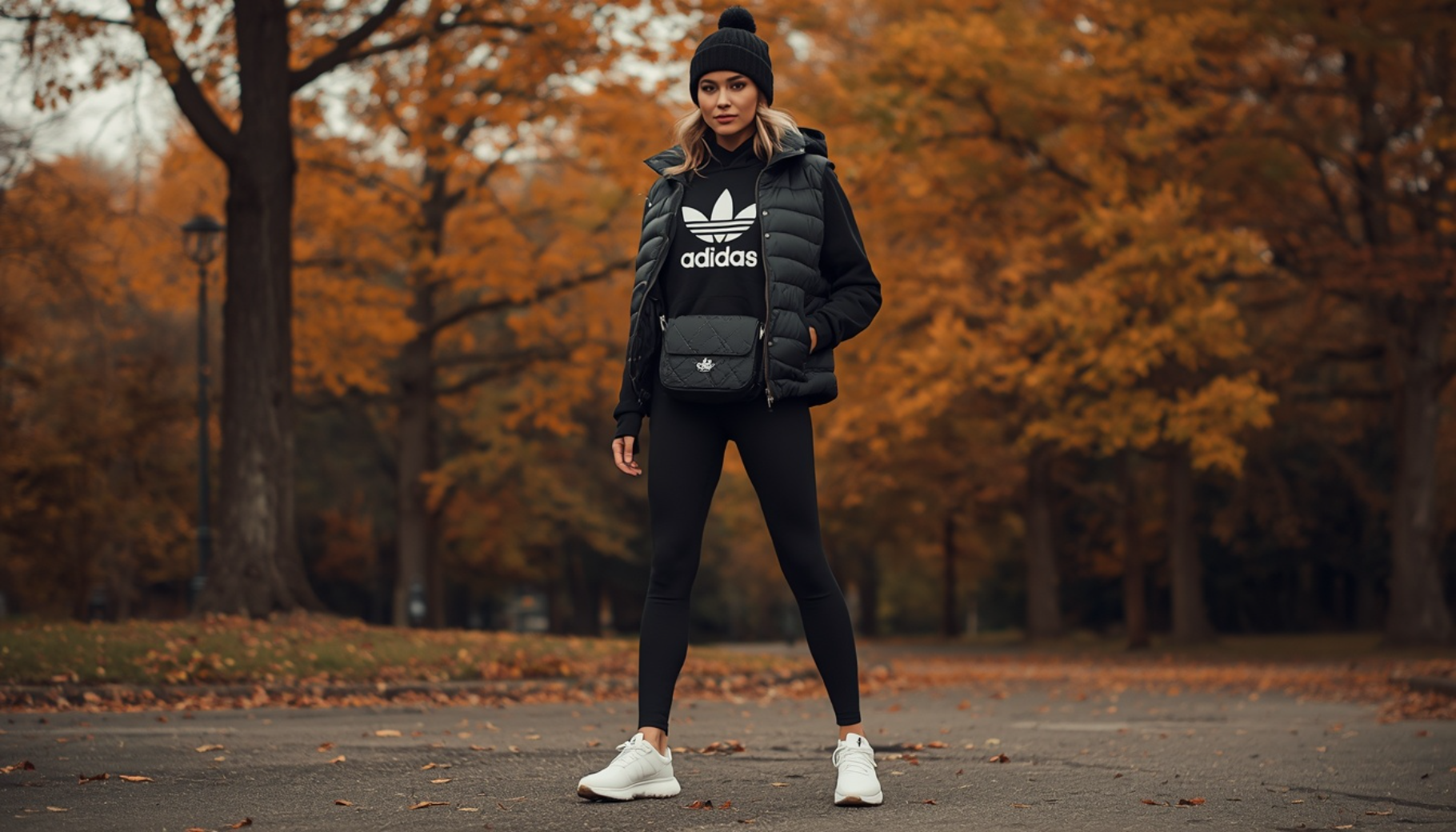 Black Puffer Vest Layer
