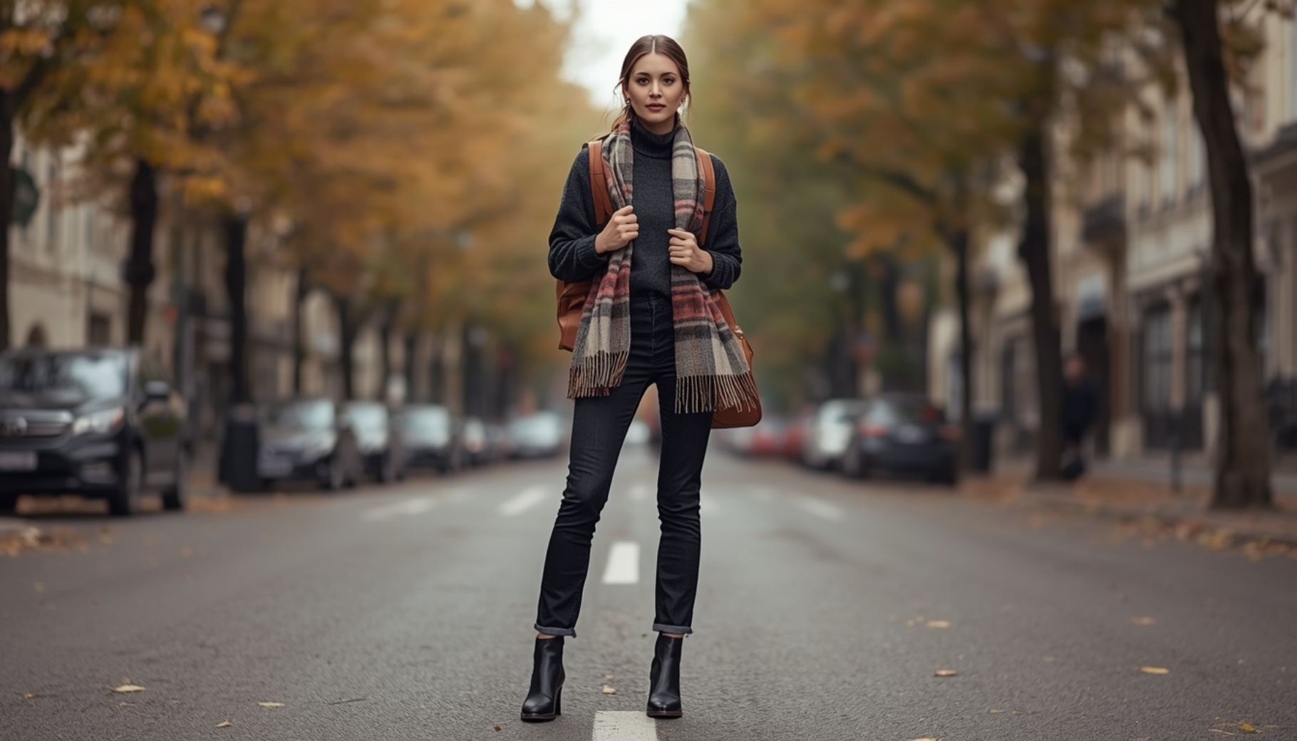 Charcoal Sweatshirt with Dark Denim and Chelsea Boots