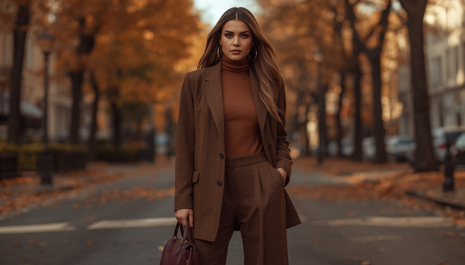 Chocolate Brown Monochrome Suit