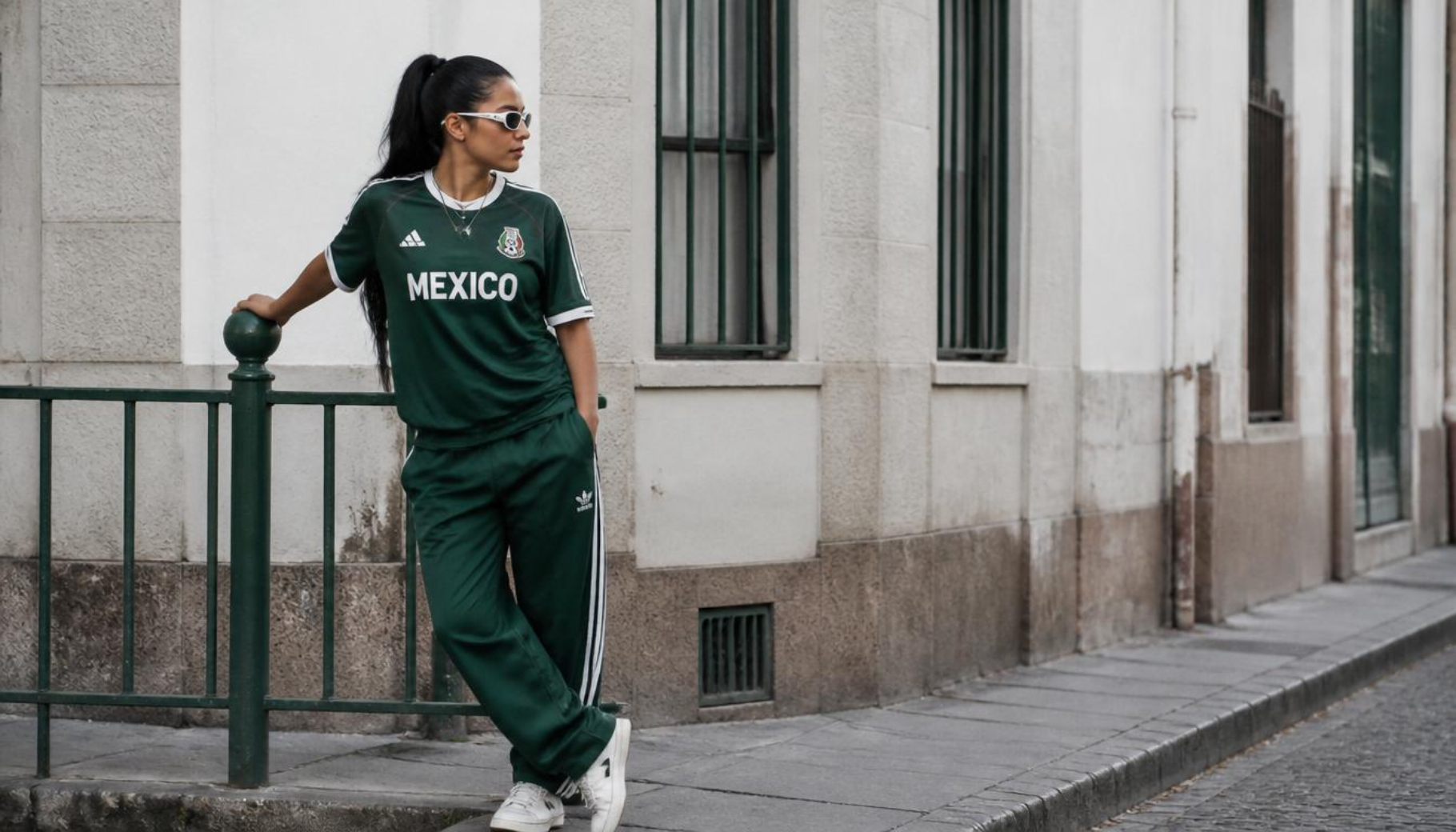 Mexico Jersey With Matching Green Track Pants