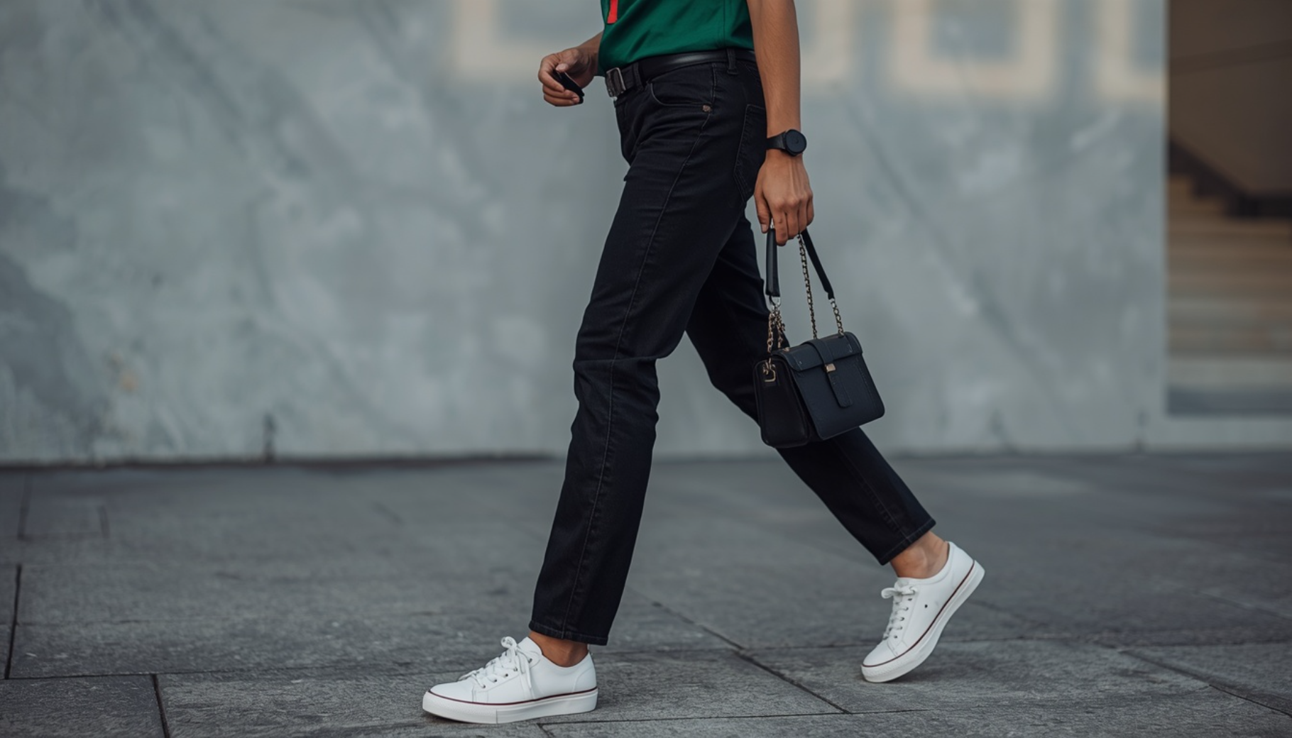 Mexico Jersey With Straight-Leg Black Jeans