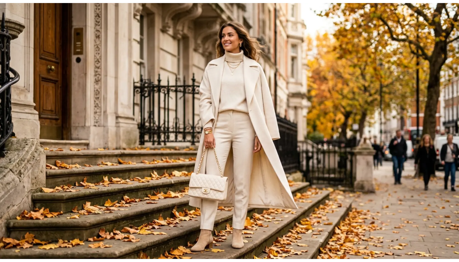 Monochrome Cream Layered Look