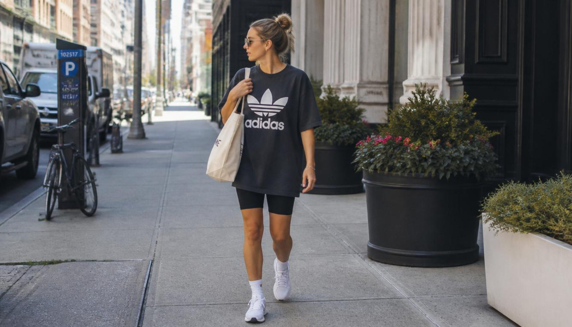 Oversized Tee and Biker Shorts