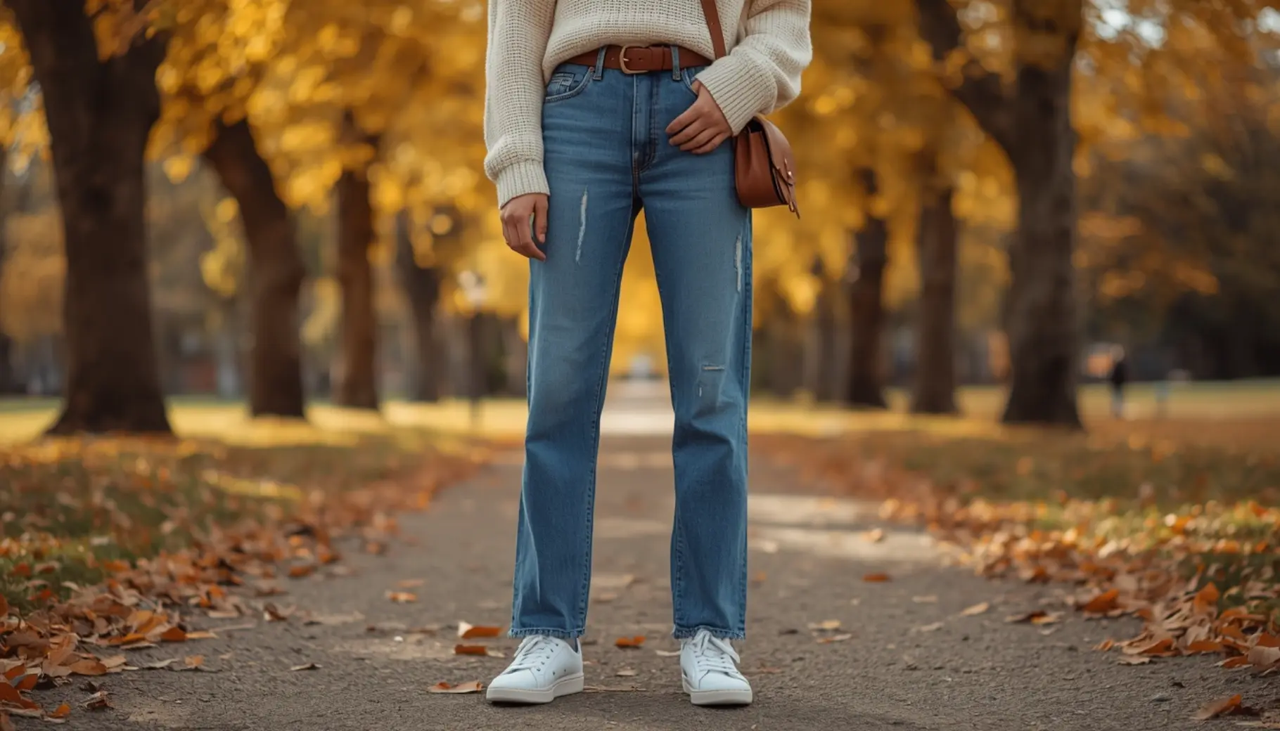 Patchwork Straight-Leg Jeans