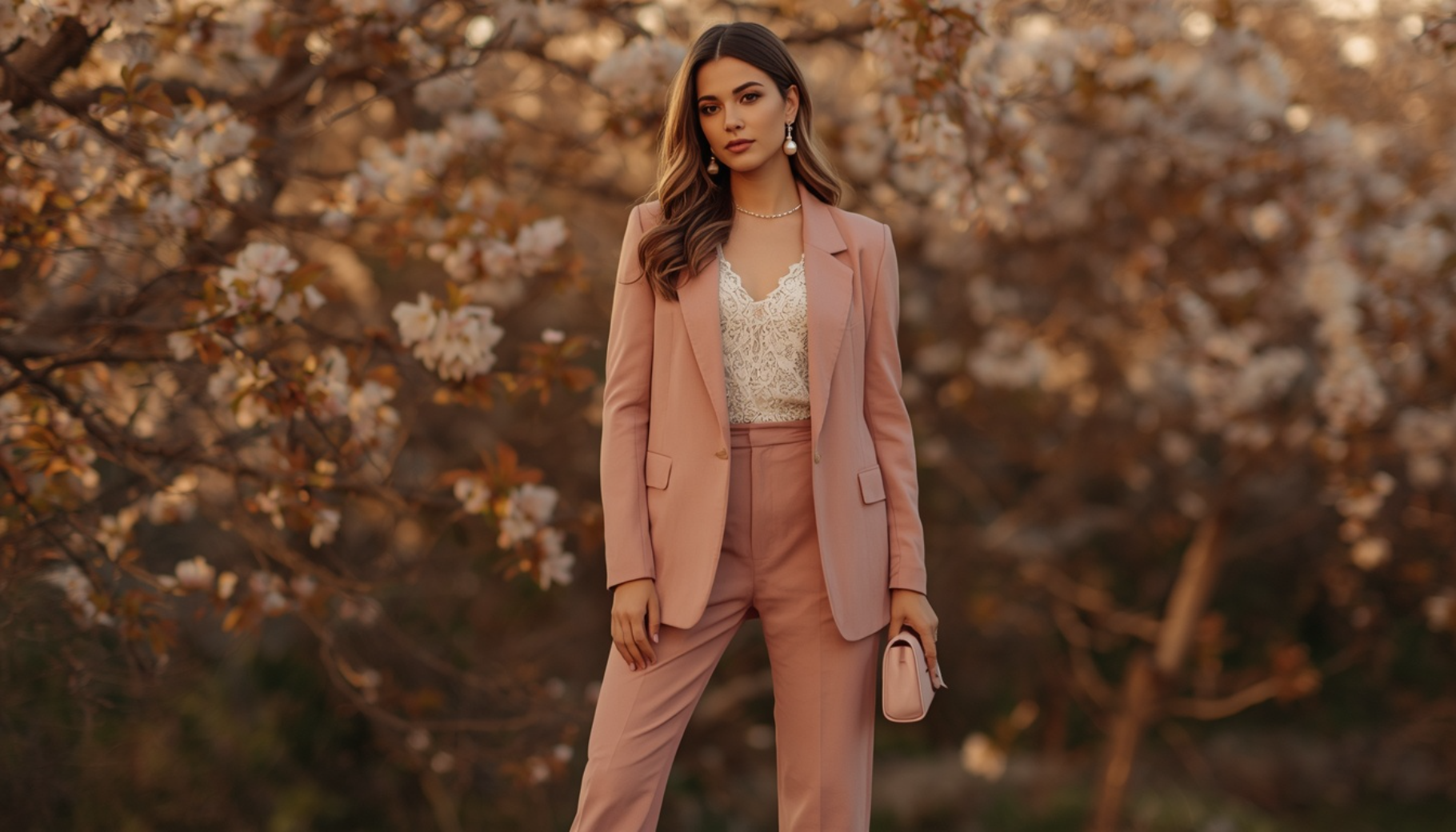 Soft Pink Tailored Suit