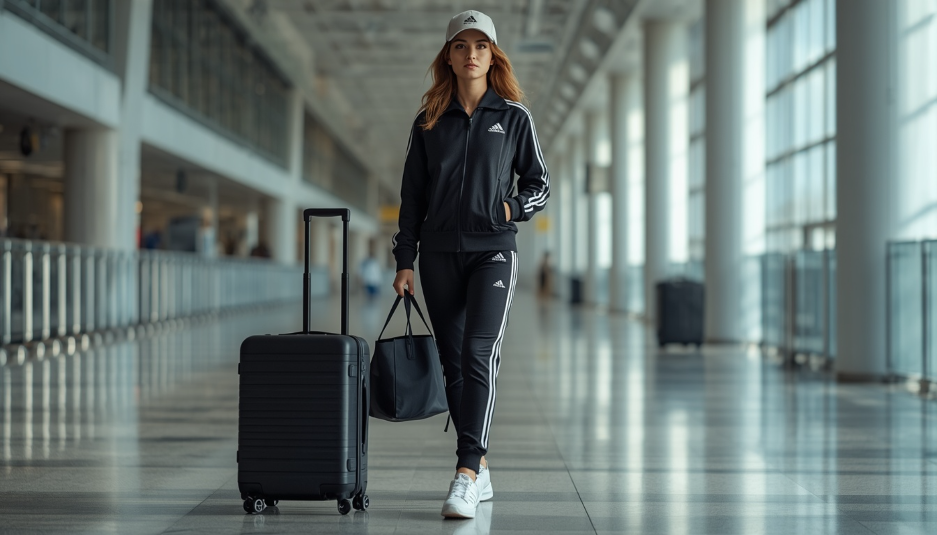 Sporty Airport Travel Outfit