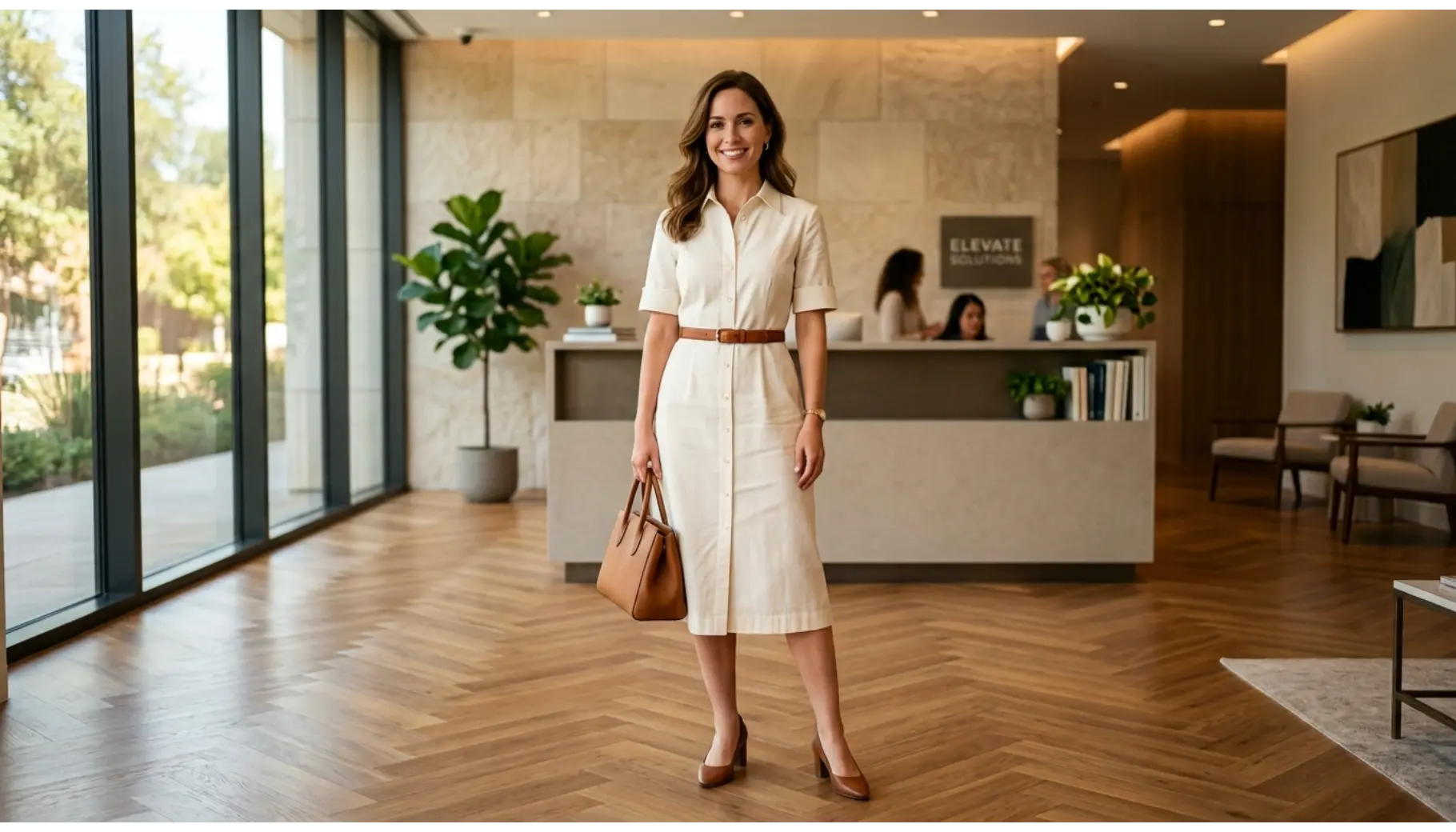 Belted Shirt Dress