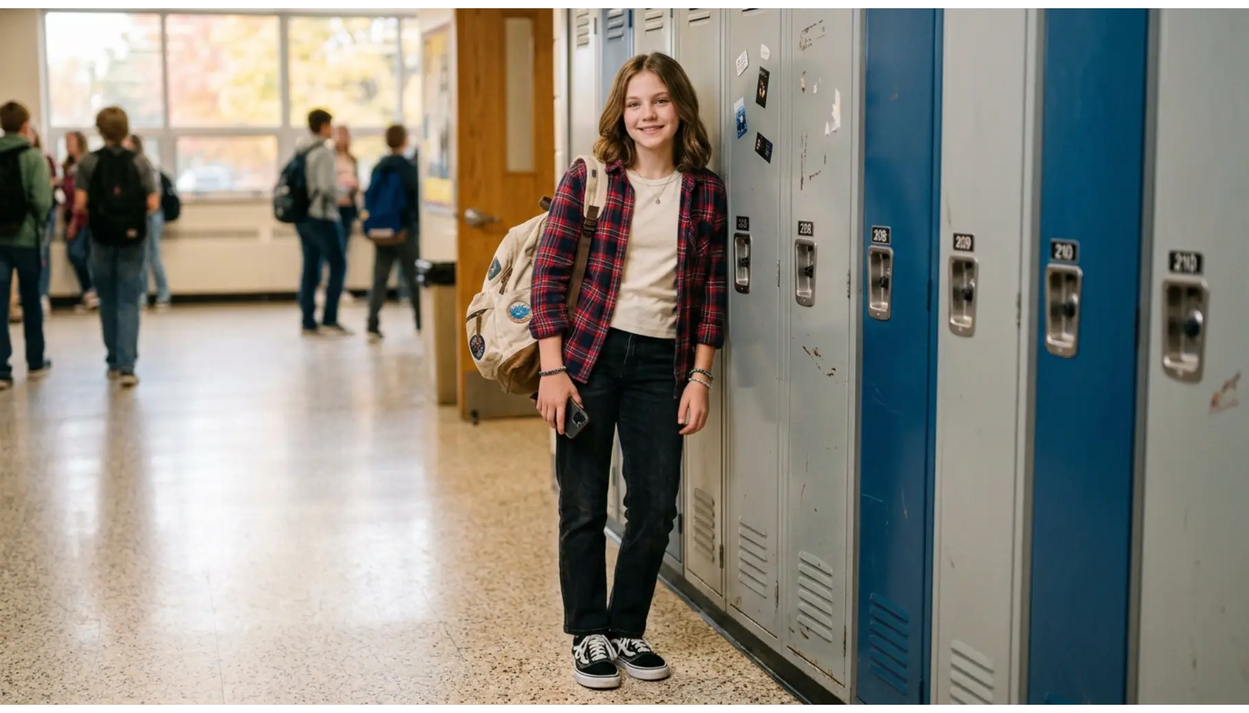 Black Jeans and Plaid Shirt