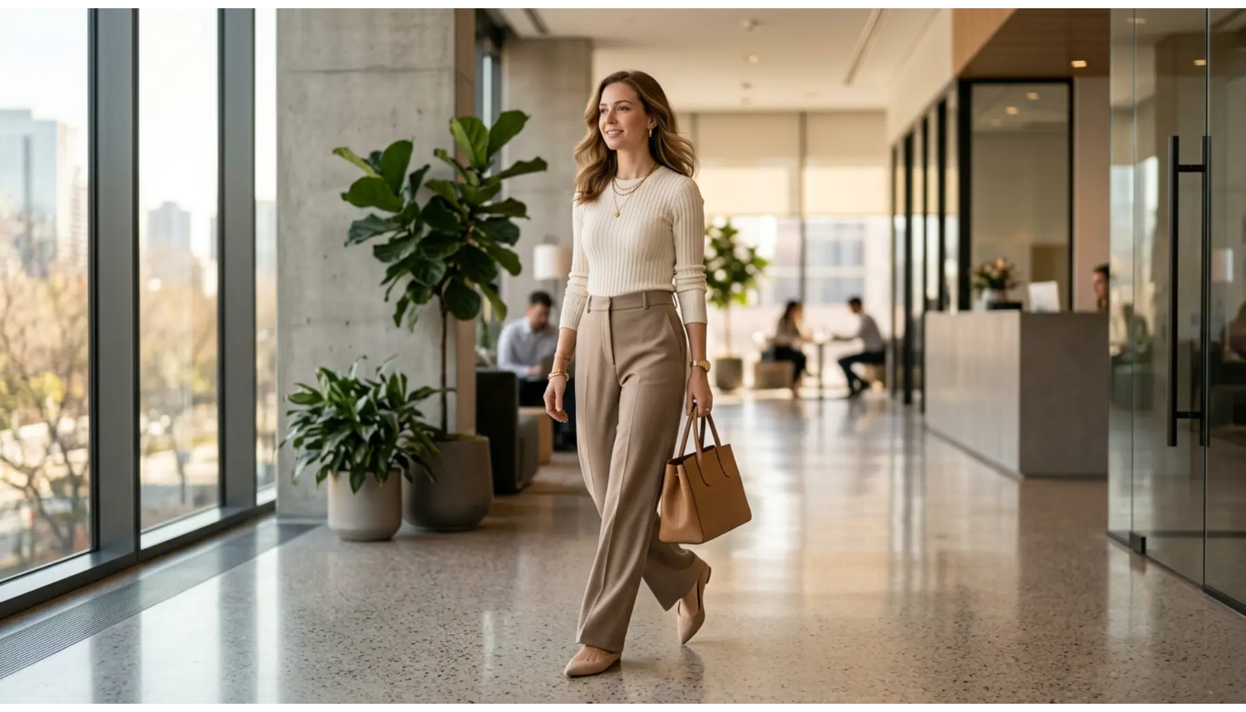 Monochrome Beige Workwear