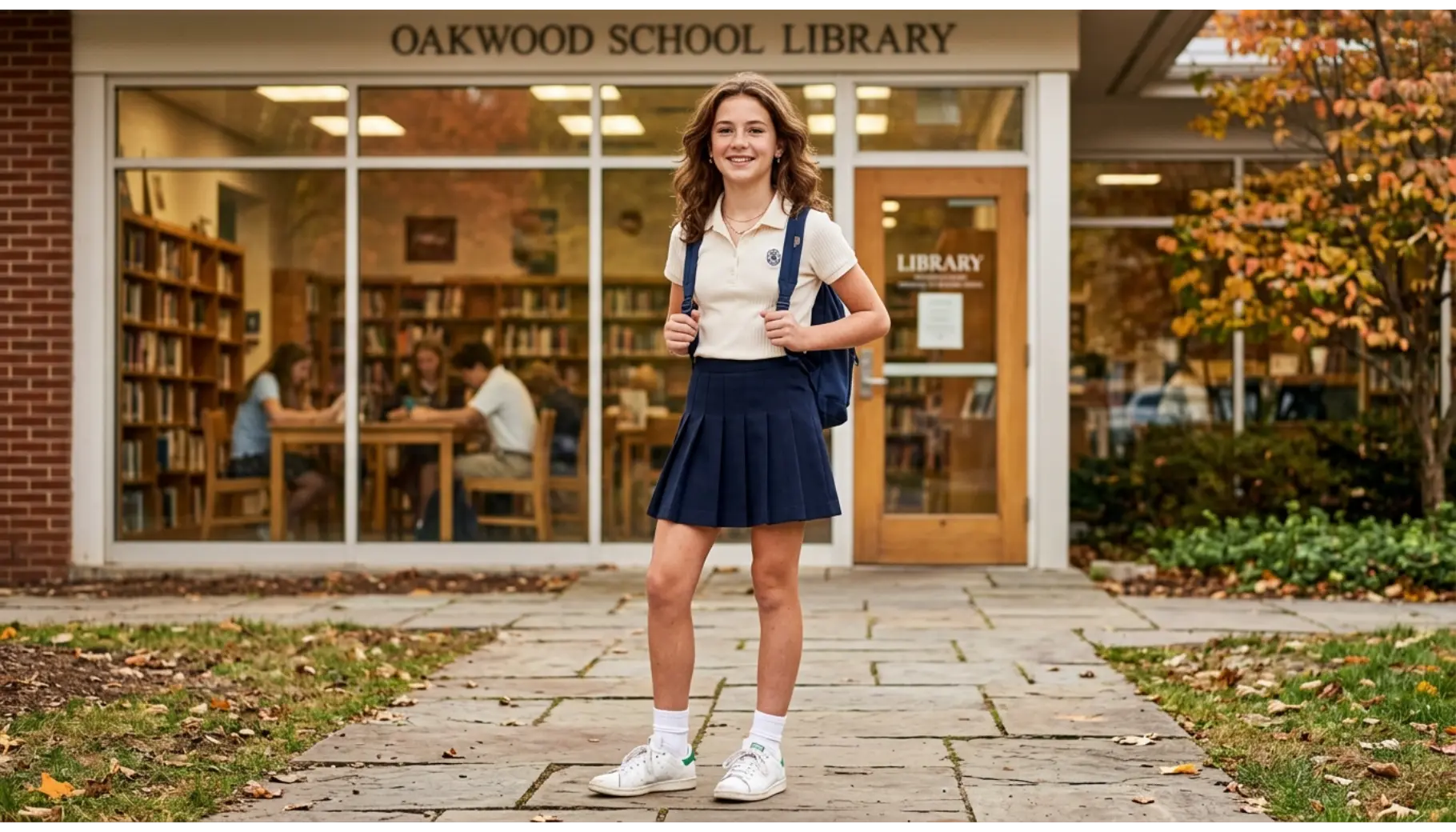 Preppy Polo and Pleated Skirt